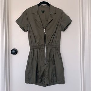 Wild Fable Military Zip Up Romper